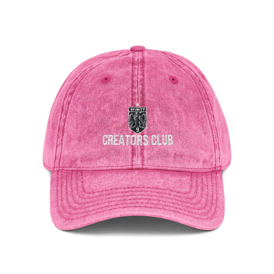 Vintage Embroidered 9Infinity Cap - Washed Dad Hat