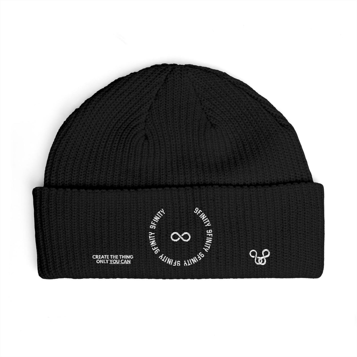 Cuff Beanie — Minimalist 9Infinity Logo Knit Cap