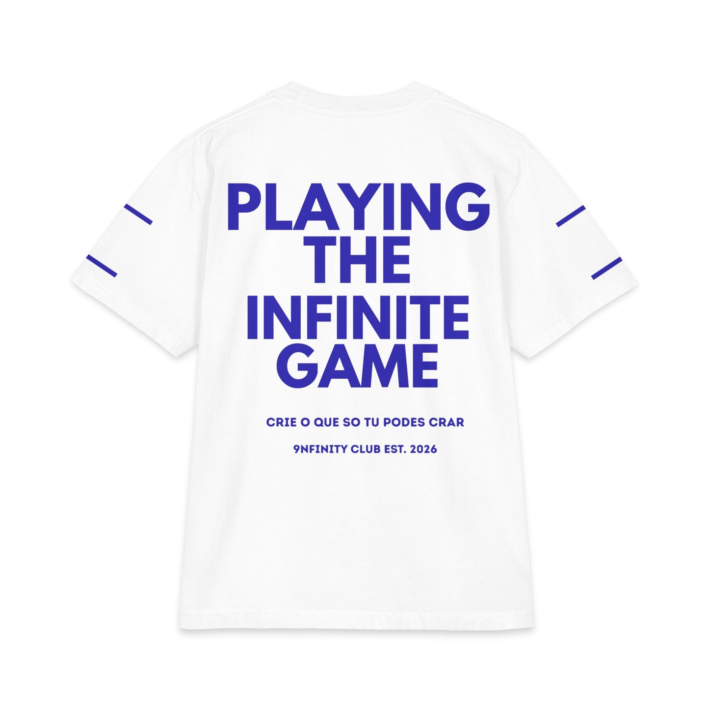 Playing the Infinite Game T-Shirt — Bold Back Graphic, Motivational Streetwear