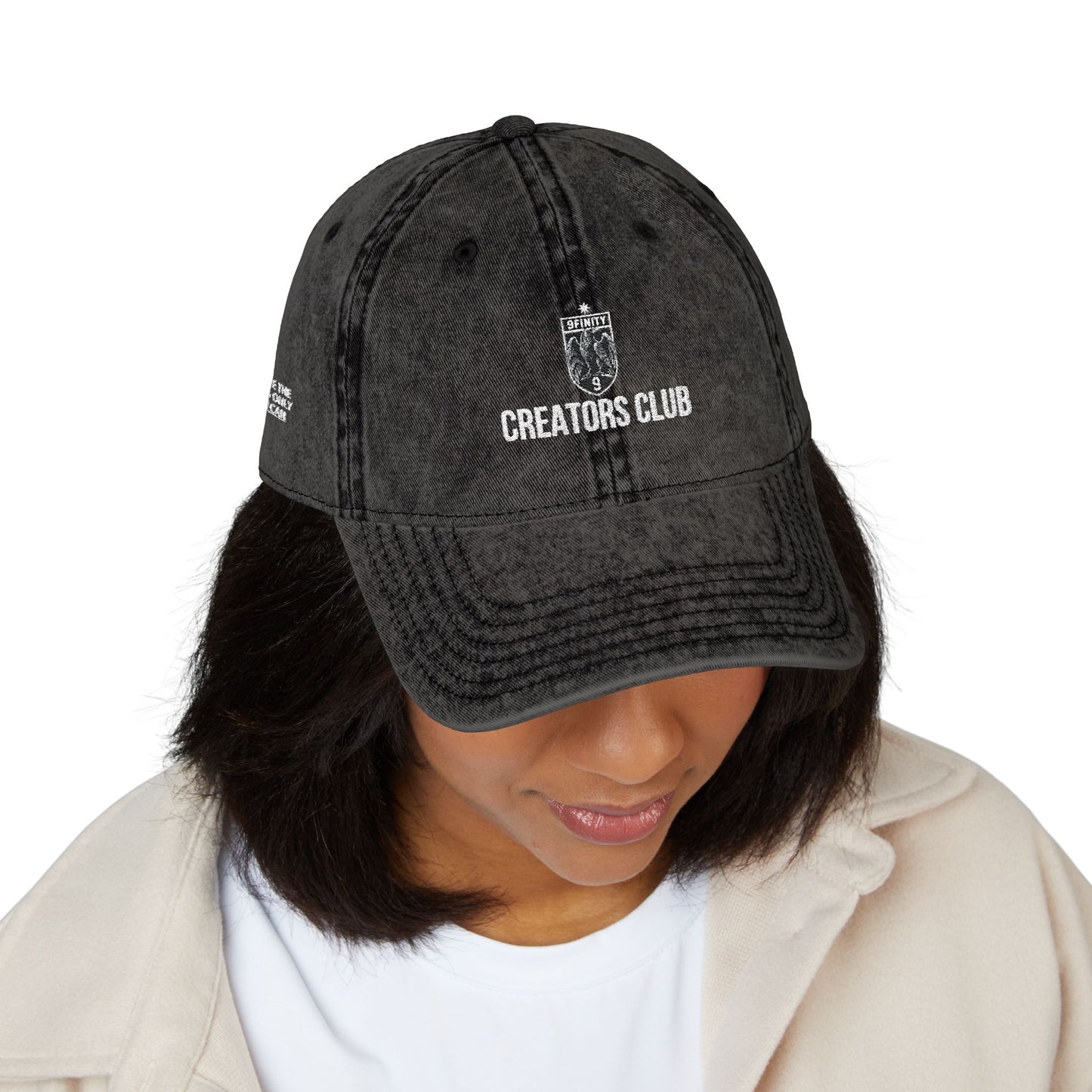 Vintage Embroidered 9Infinity Cap - Washed Dad Hat