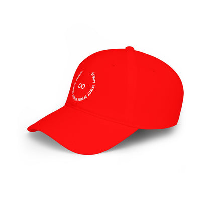 9Infinity Circle Cap - Minimalist Red Baseball Hat