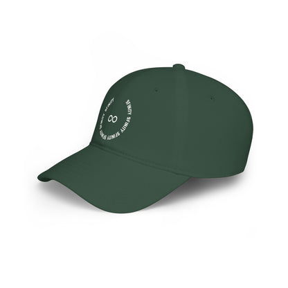 9Infinity Circle Cap - Minimalist Red Baseball Hat