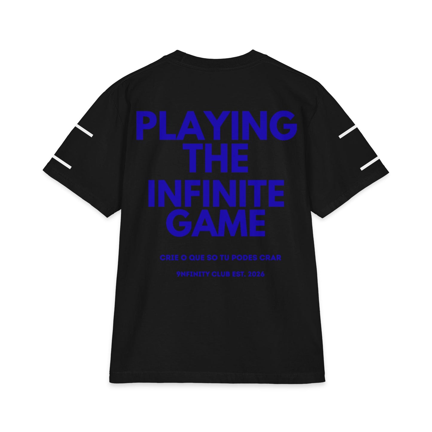 Playing the Infinite Game T-Shirt — Bold Back Graphic, Motivational Streetwear