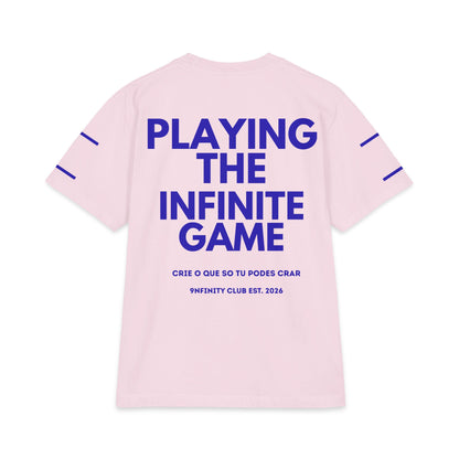 Playing the Infinite Game T-Shirt — Bold Back Graphic, Motivational Streetwear