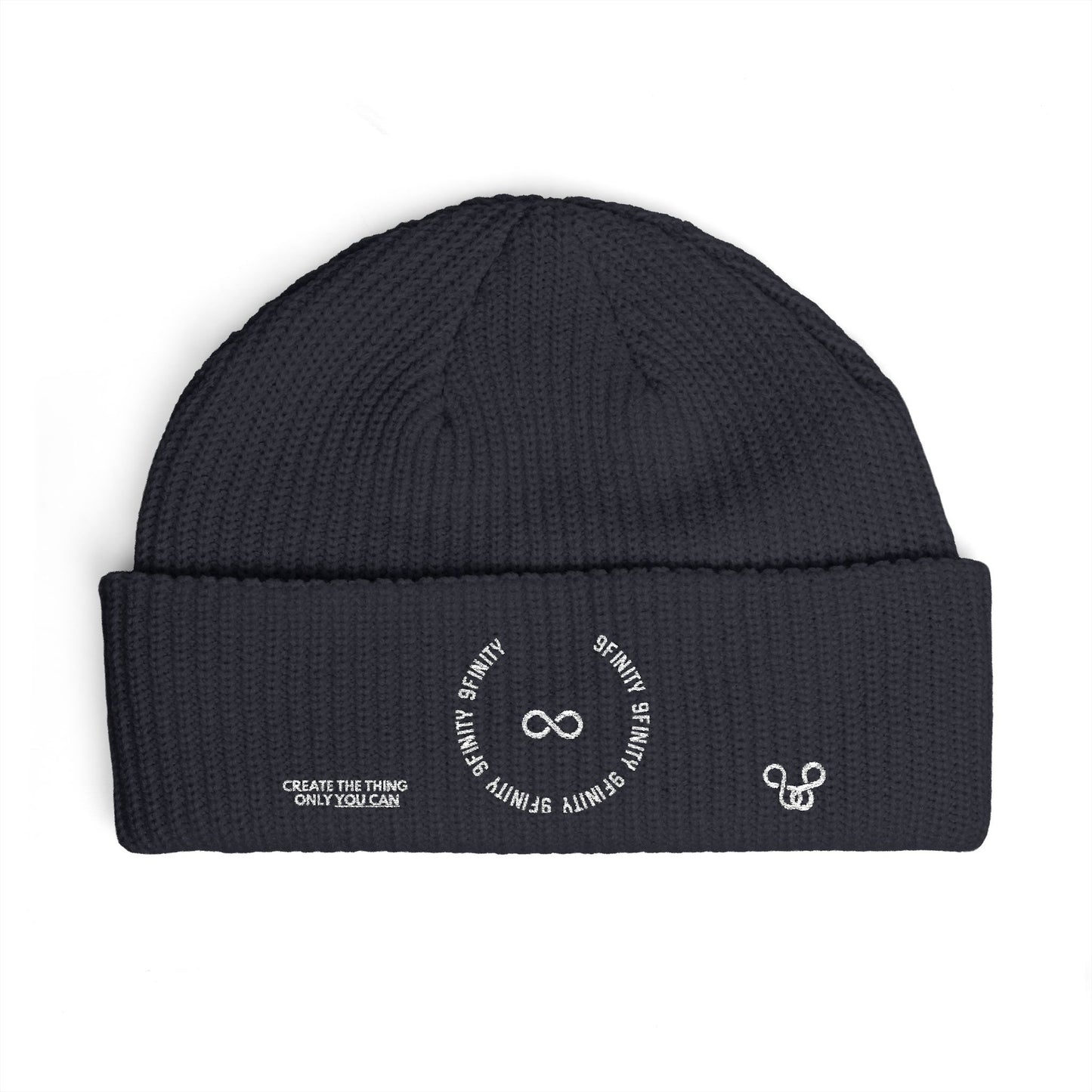 Cuff Beanie — Minimalist 9Infinity Logo Knit Cap