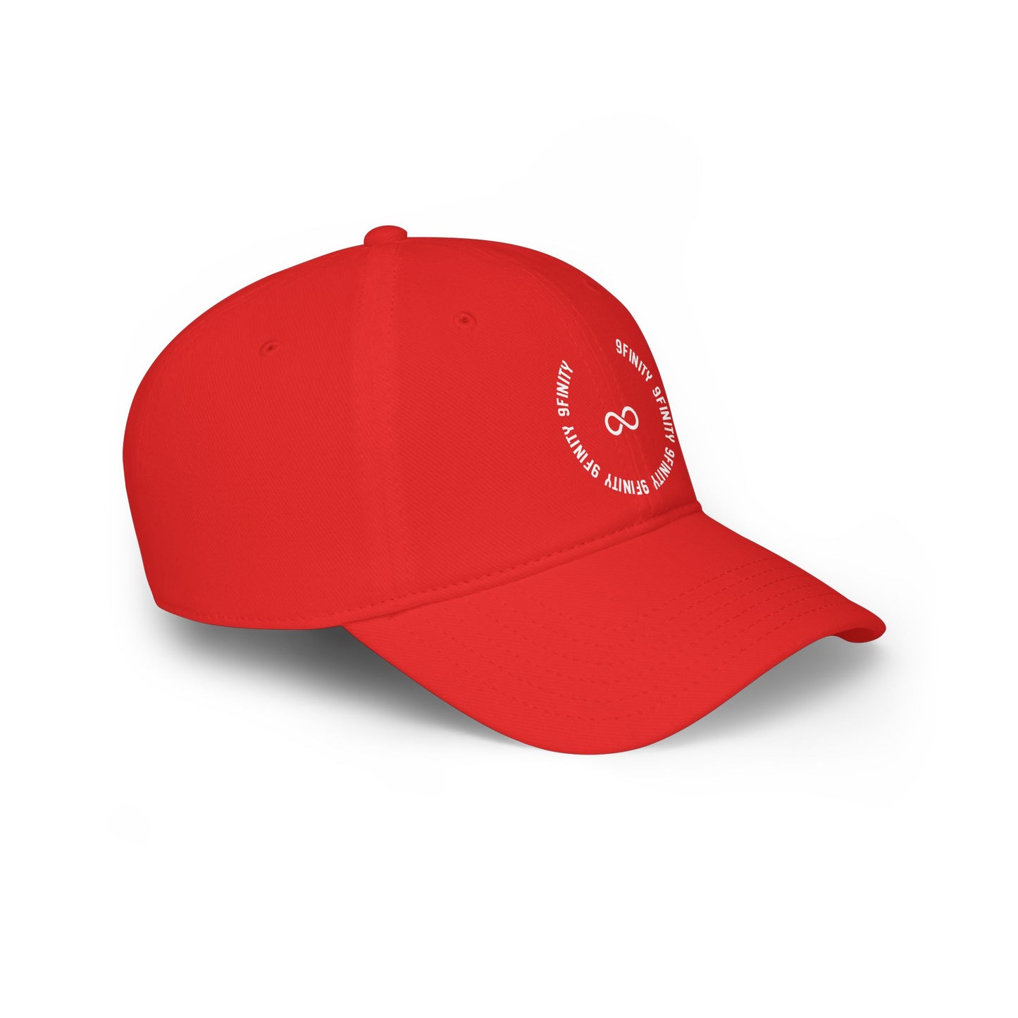 9Infinity Circle Cap - Minimalist Red Baseball Hat