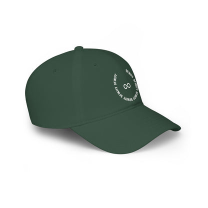 9Infinity Circle Cap - Minimalist Red Baseball Hat
