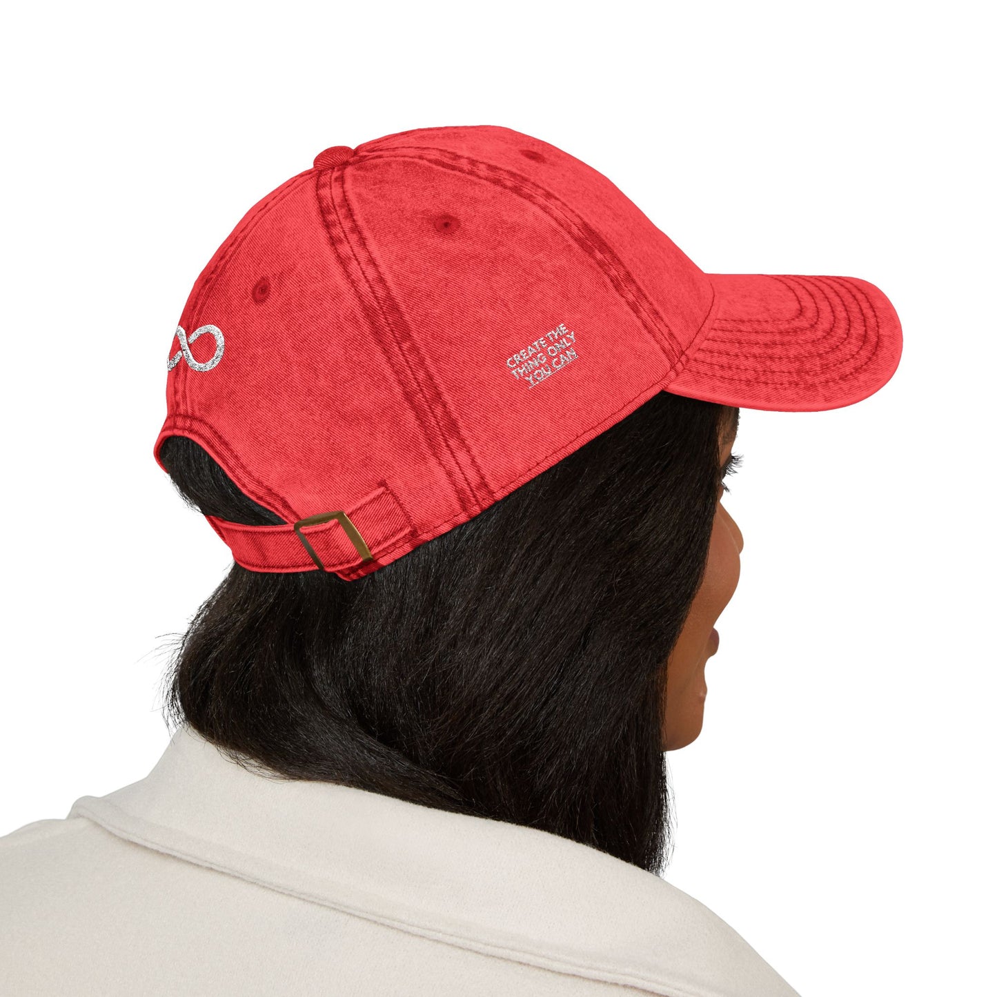 Vintage Embroidered 9Infinity Cap - Washed Dad Hat