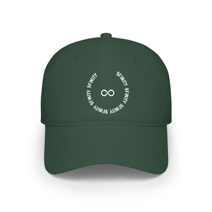 9Infinity Circle Cap - Minimalist Red Baseball Hat