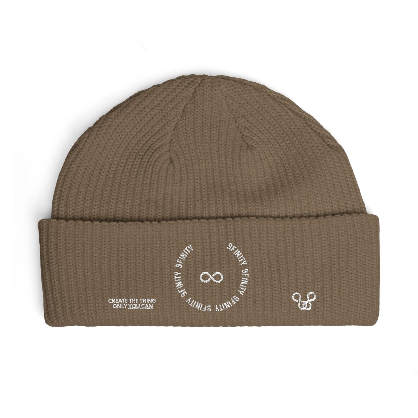 Cuff Beanie — Minimalist 9Infinity Logo Knit Cap