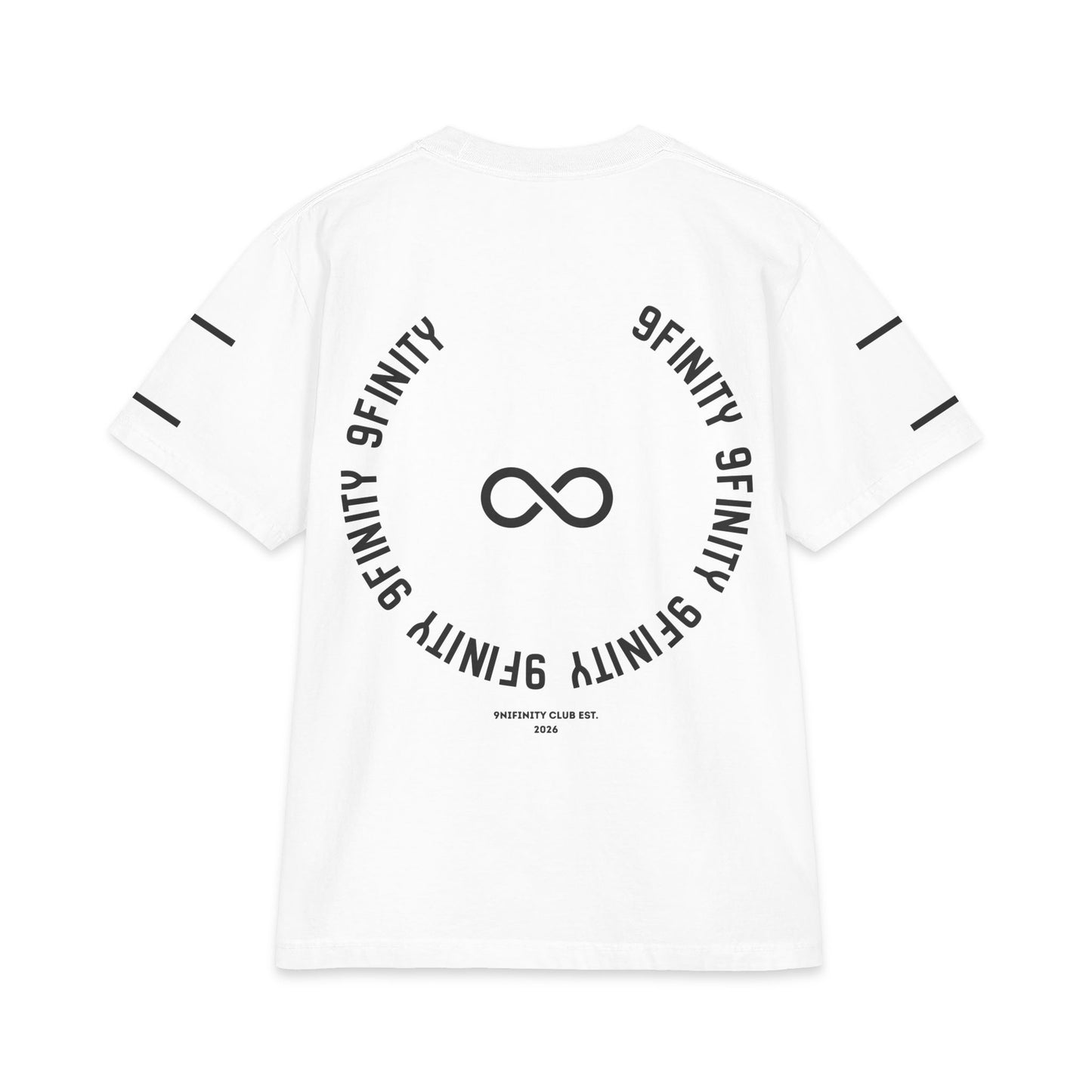 Double Infinity Logo T-Shirt — Minimalist 9FINITY Graphic Tee