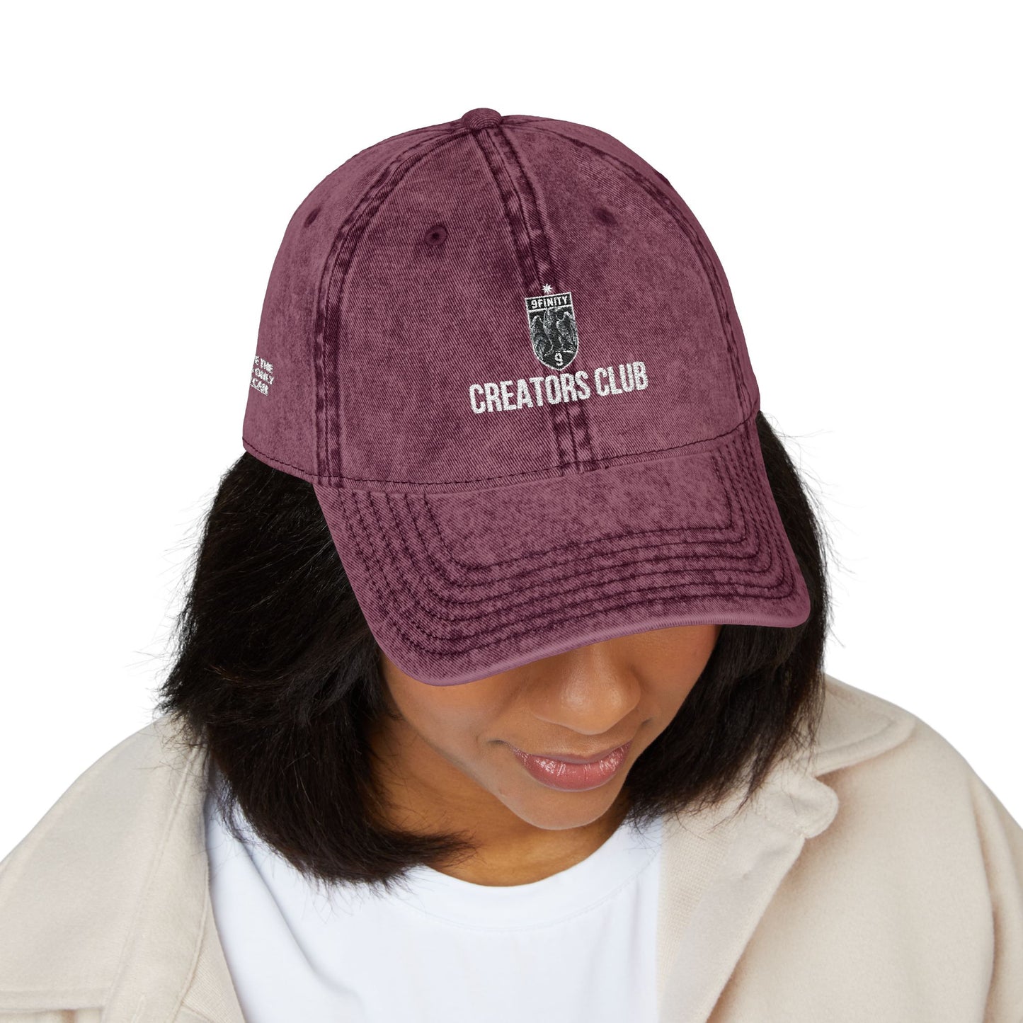 Vintage Embroidered 9Infinity Cap - Washed Dad Hat