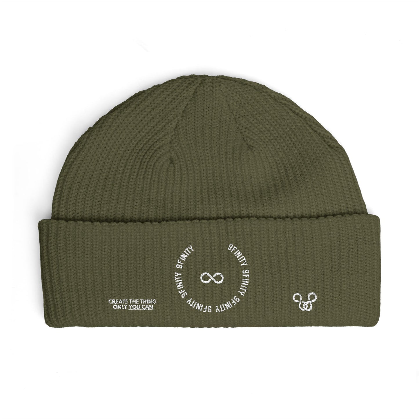 Cuff Beanie — Minimalist 9Infinity Logo Knit Cap