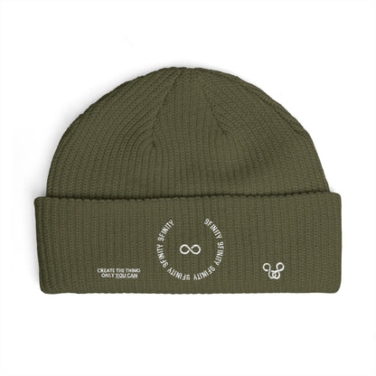 Cuff Beanie — Minimalist 9Infinity Logo Knit Cap