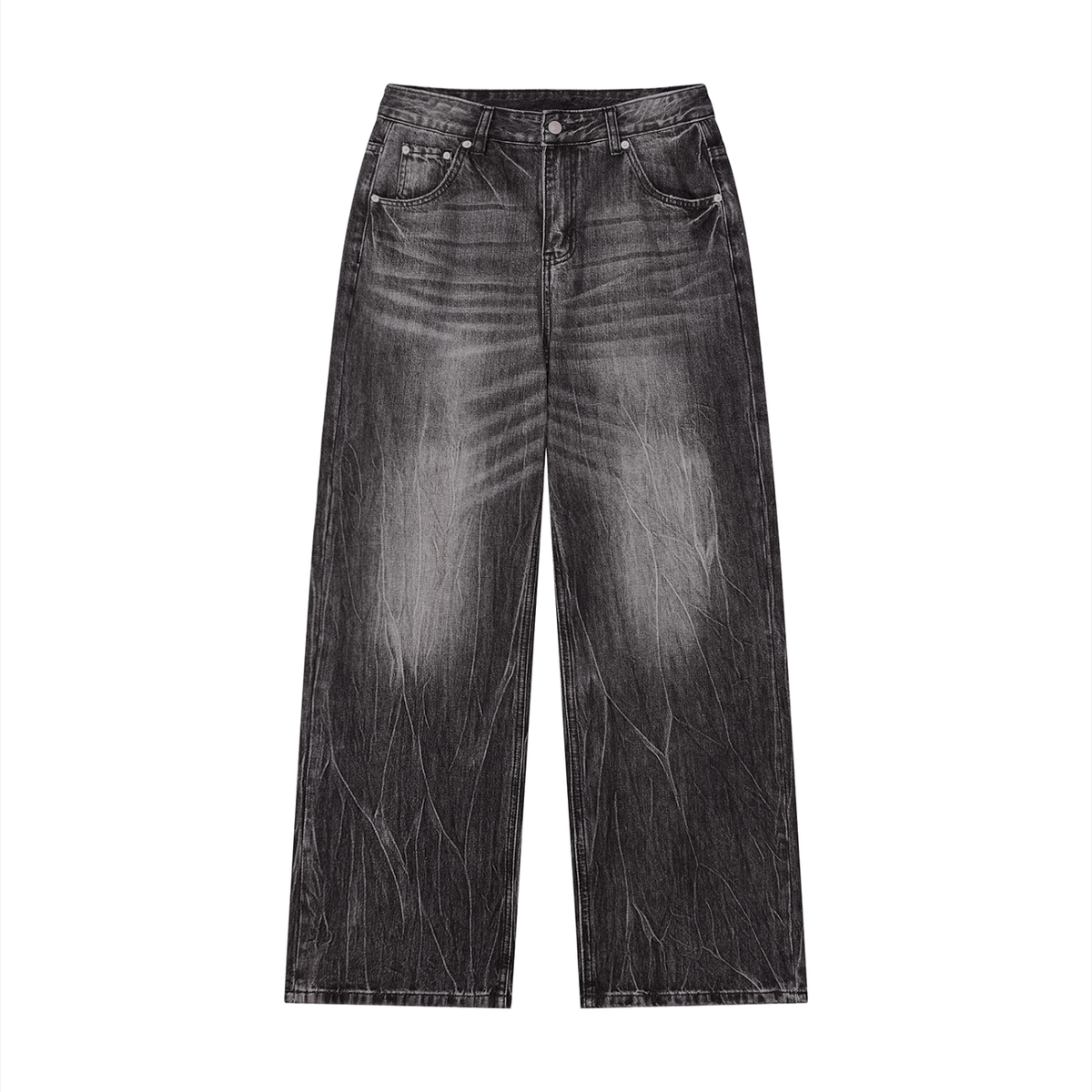 9 Finity Men’s Vintage Wash Wide Leg Jeans