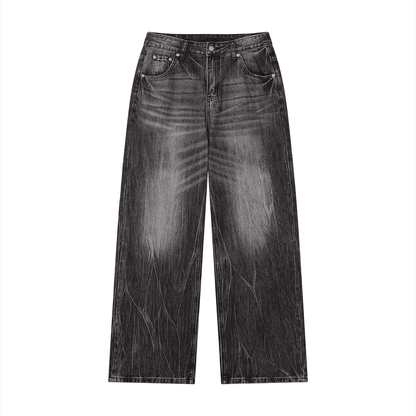 9 Finity Men’s Vintage Wash Wide Leg Jeans