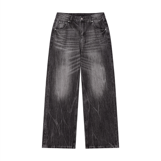 9 Finity Men’s Vintage Wash Wide Leg Jeans