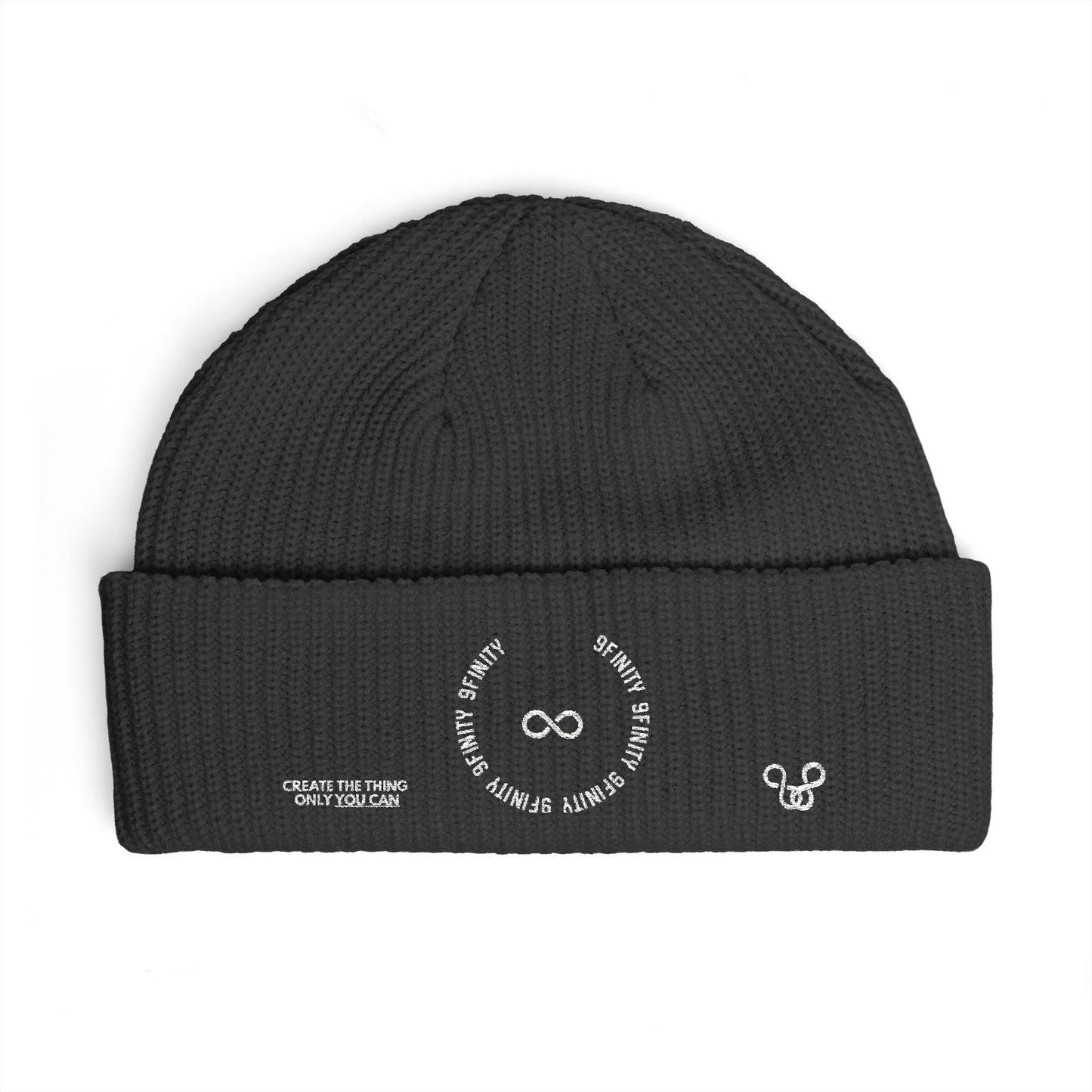 Cuff Beanie — Minimalist 9Infinity Logo Knit Cap