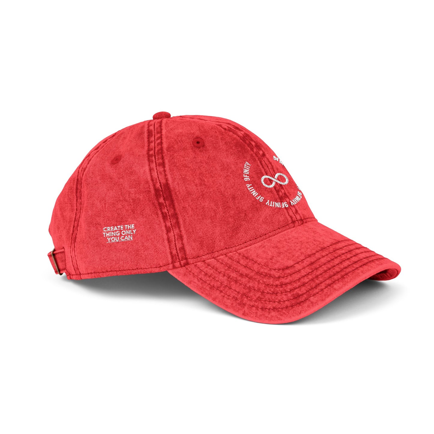 Vintage Embroidered 9Infinity Cap - Washed Dad Hat