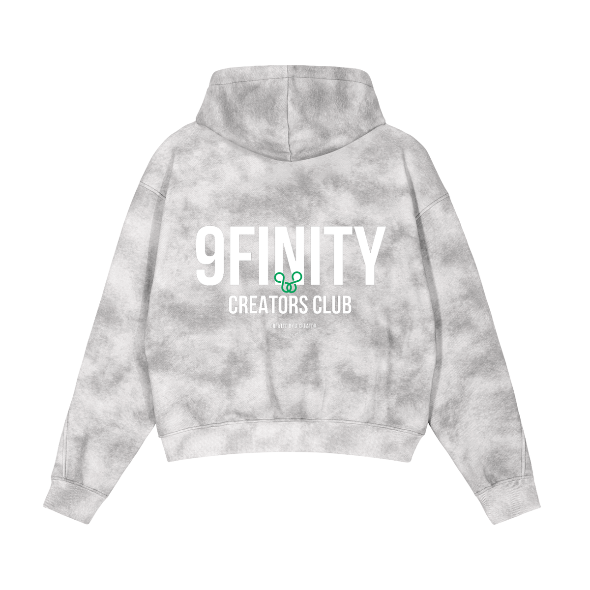 Dirty Washed Zip-Up Fleece Hoodie