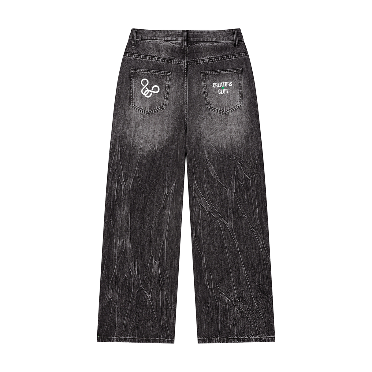 9 Finity Men’s Vintage Wash Wide Leg Jeans