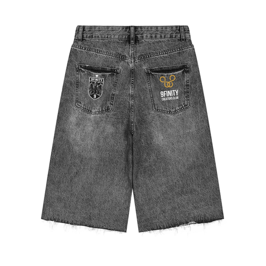Men’s Vintage Wide Leg Denim Shorts
